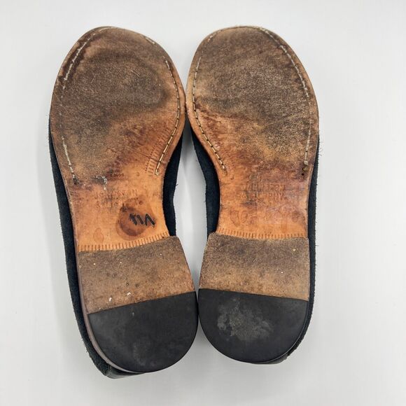Johnston & Murphy Danbury Sheepskin Suede Leather Penny Loafers Size 10M Navy